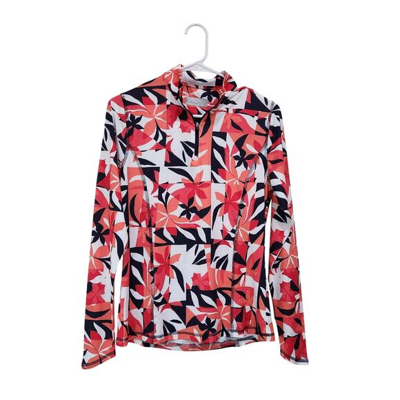 Callaway UPF 50 Sun Protection Activewear Sweatshirt Orange 1/4 Zip Size Small - Picture 5 of 11